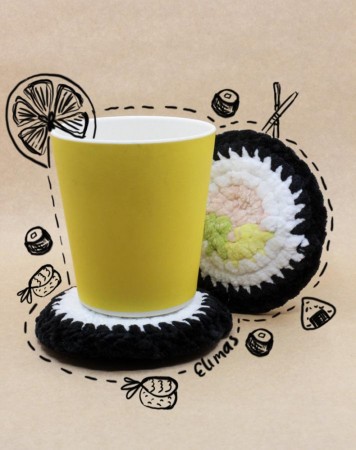 Bordbrikker Sushi (sett av 2 stk)